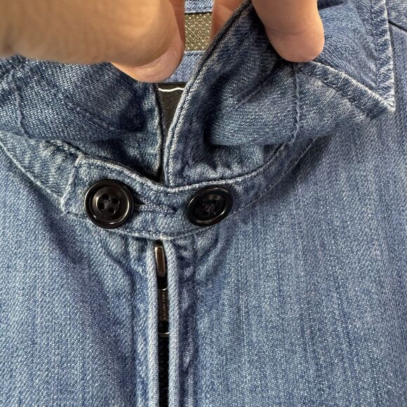 Todd Snyder Easy Going Release Denim Club Jacket Men’s XXL Zipper Bomber Blue - Picture 6 of 15